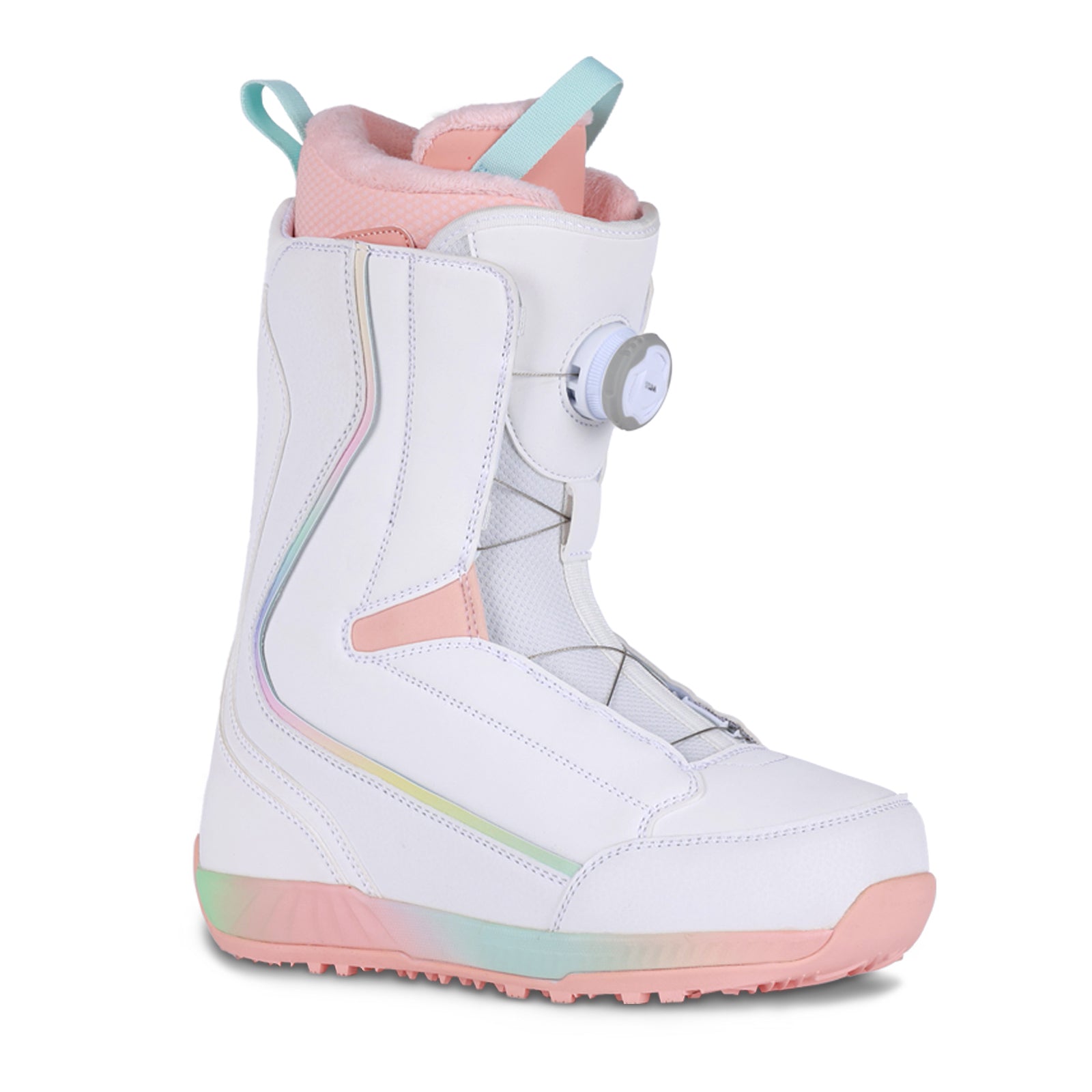 VAMEI Womens Mens Snowboard Boots Pink