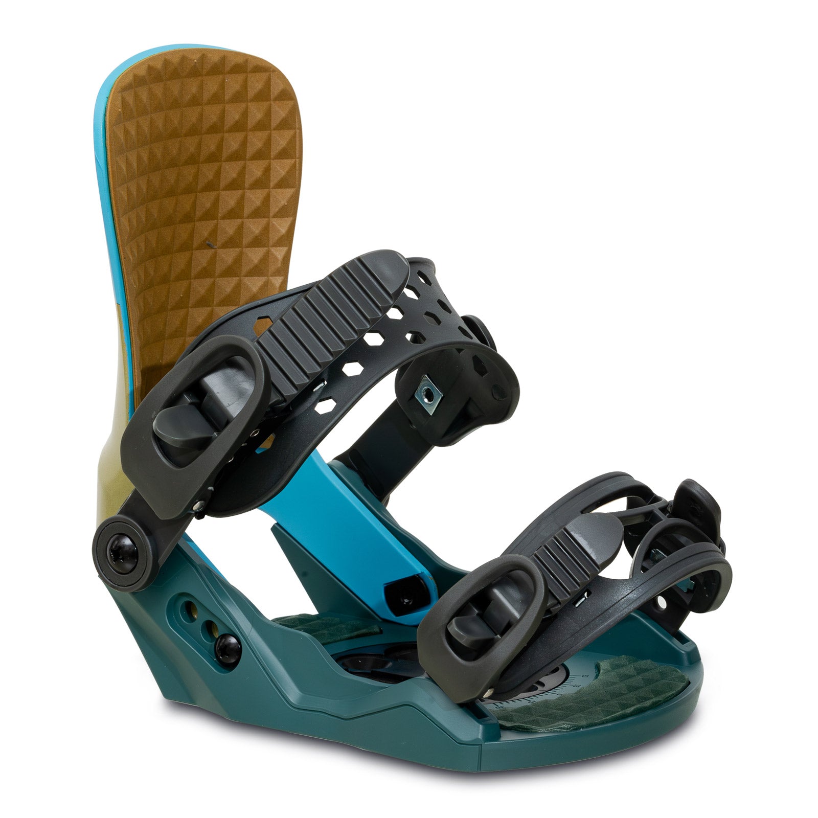 VAMEI Black Snowboard Bindings for Kids Green