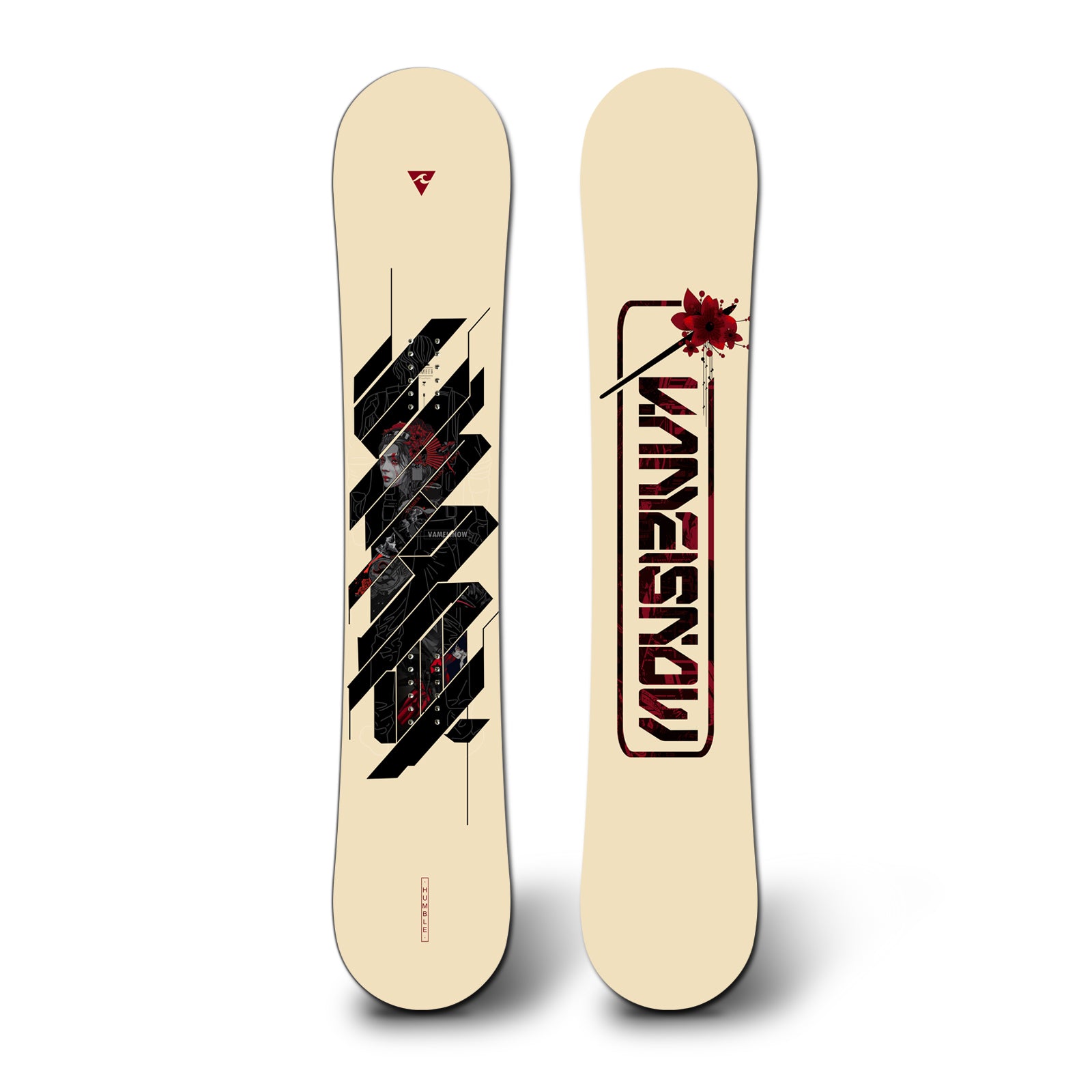 Vamei Snowboard, Carbon Fiber, Triaxial Glass Fiber, Camber, Twin, All- Mountain, Snowboard VM71